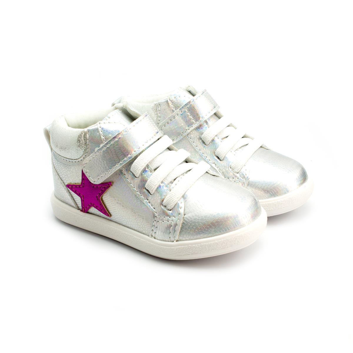 Tenis-cano-alto-Menina-Estrela-Lateral-Ludique-et-Badin--20-ao-27--