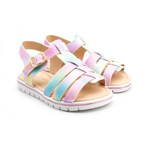 Sandália Liberte Kids com Laço Tie Dye Rosa Rosa - Studio Z