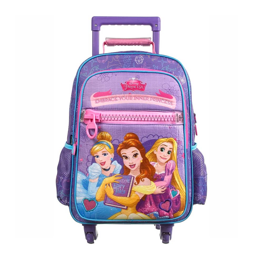 Mala Escolar Disney Princesas com Rodinhas 360