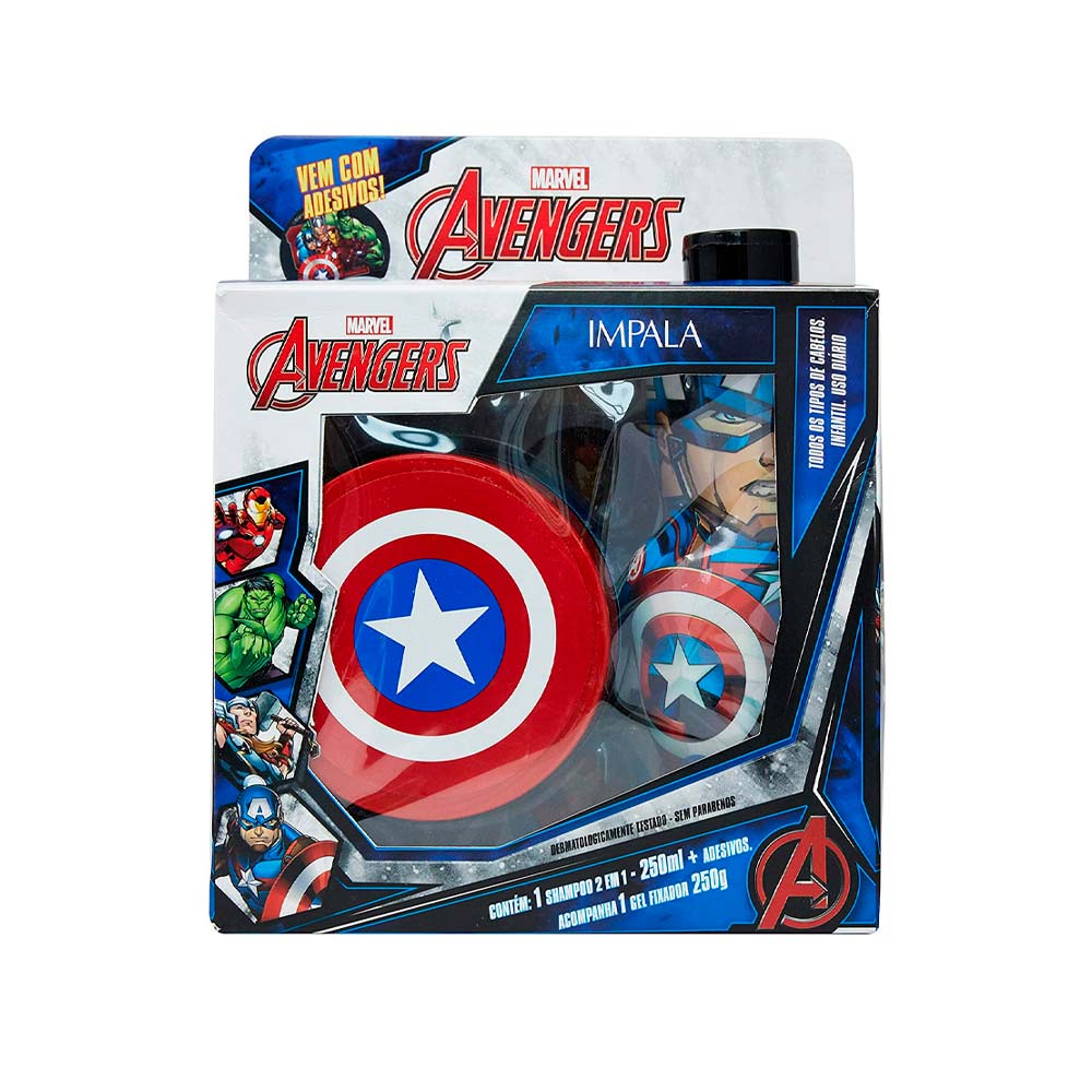 Kit-Marvel-Avengers-Capitao-America-Shampoo-2-em-1---Gel-18300--INV21-