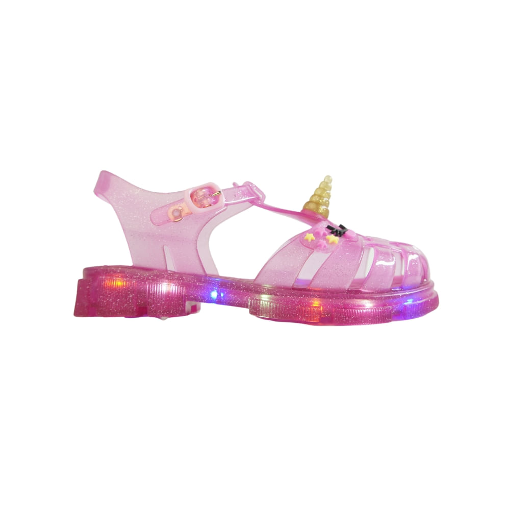 Sandalia-Infantil-Ludique-Led-Unicornio-Pink-LD900