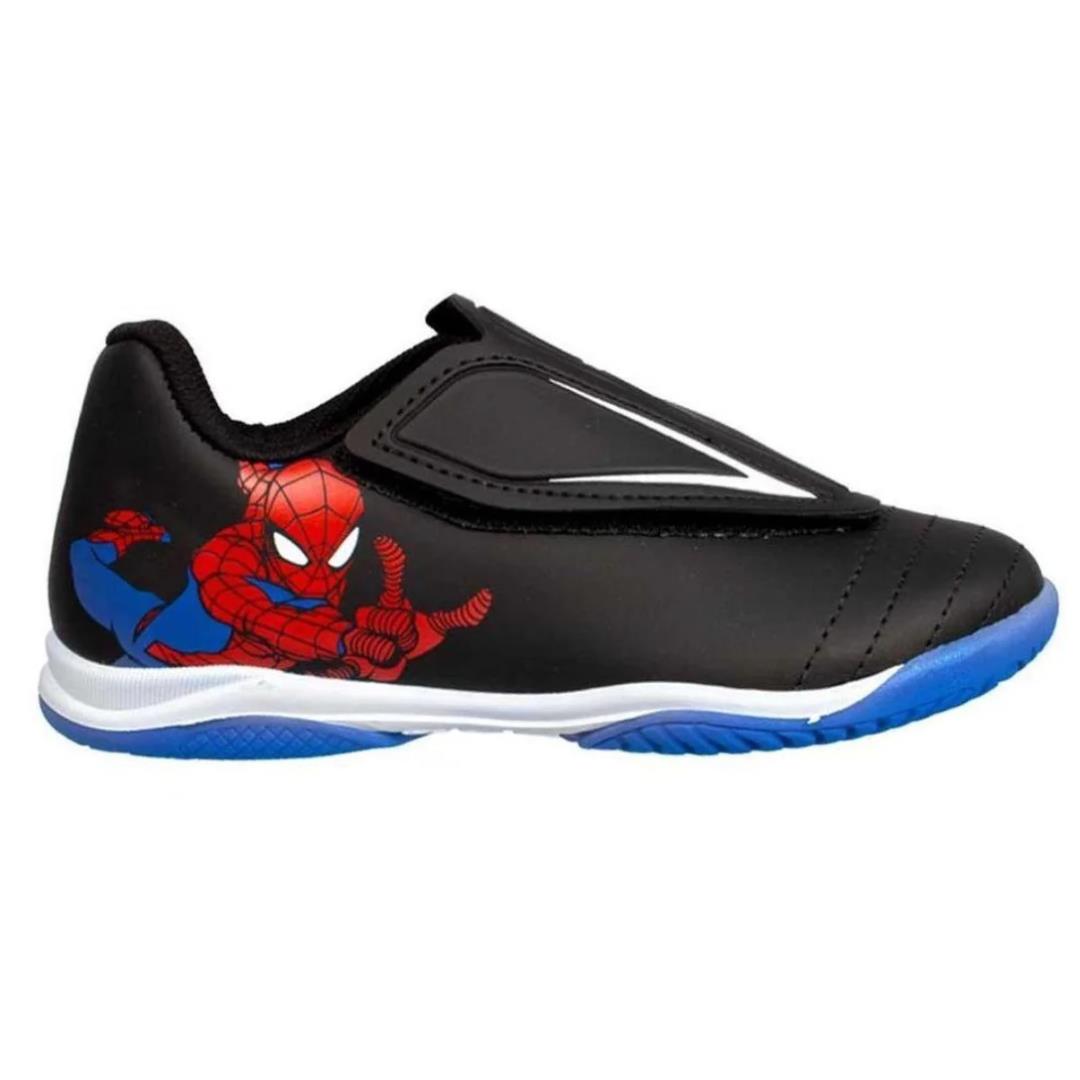 Chuteira-Infantil-Marvel-Homem-Aranha-Velcro-Preta-22-34