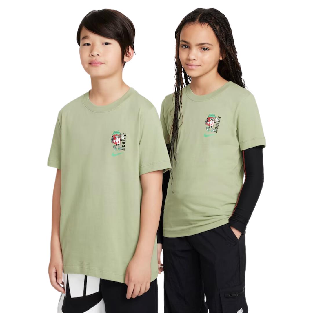 Camiseta-Infantil-Nike-Sportswear-Boxy-Verde-XS-L